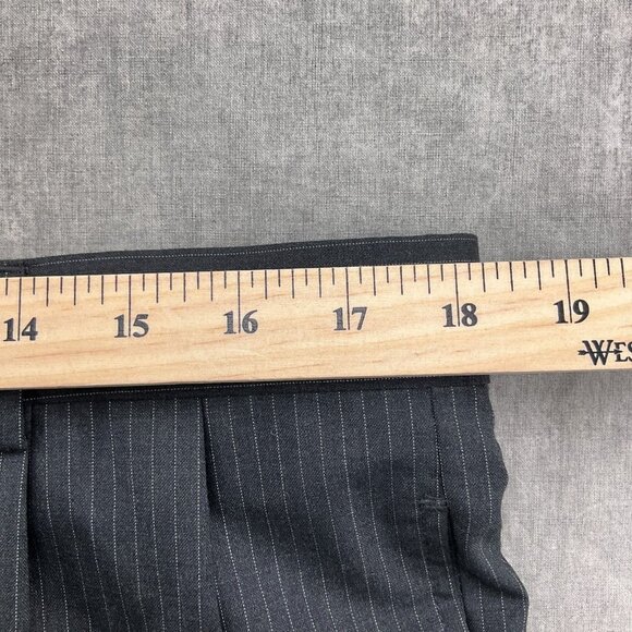 Jos A Bank Suit Men 43R 36W x 31L Gray White Pinstripe Wool Classic Career 2pc - Picture 16 of 16